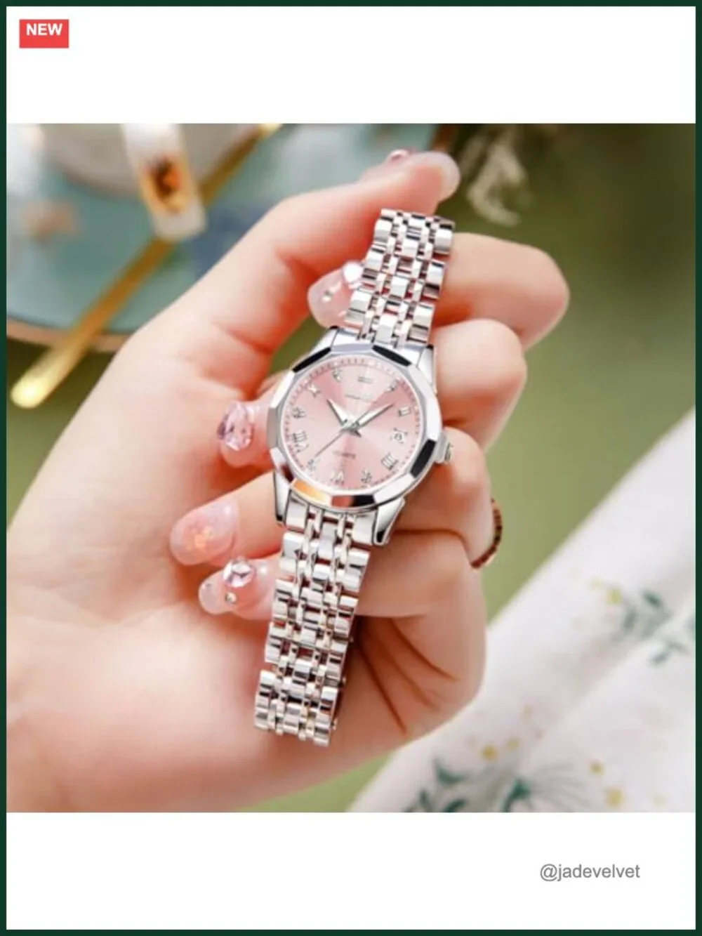 Luxury Petite Stainless Steel Women's Watch Quartz Luminous Elegant Waterproof
